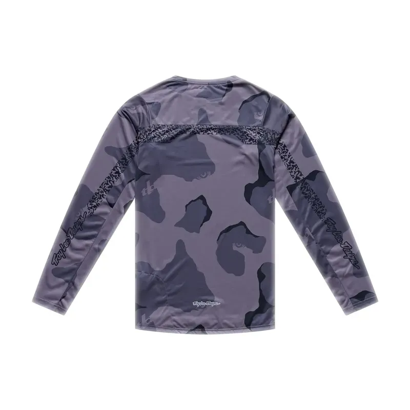 Troy Lee Designs Skyline Pro Long Sleeve Jersey In Flow Camo Carbon-1