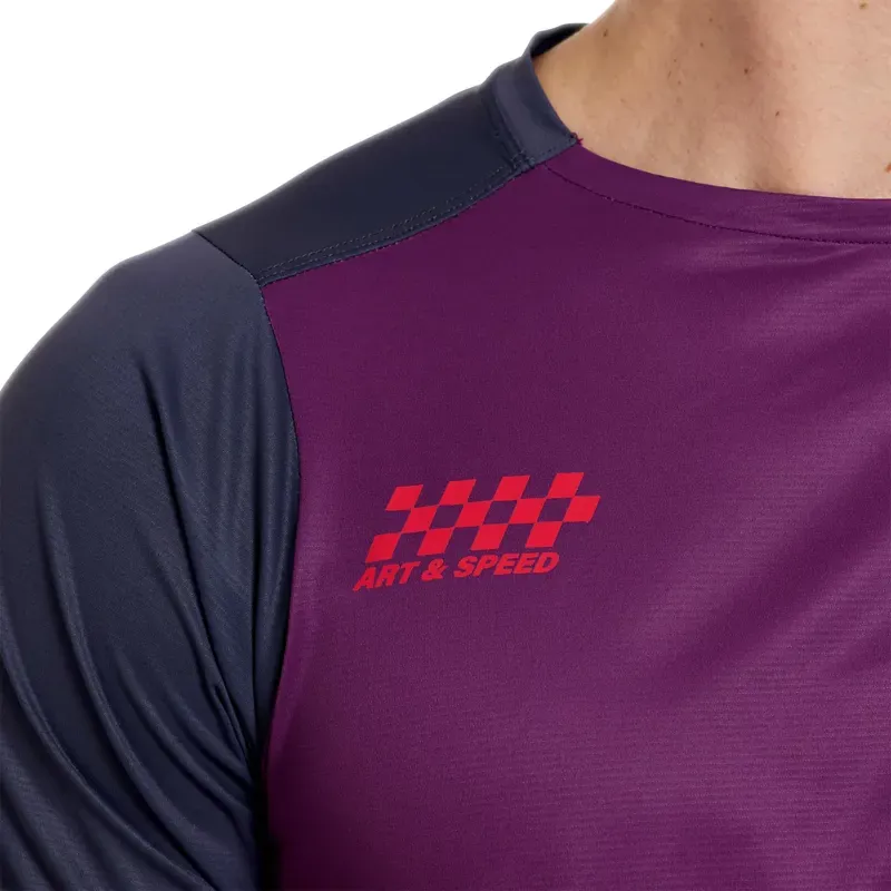 Troy Lee Designs Skyline Pro Short Sleeve Jersey in Fangs Sangria-7