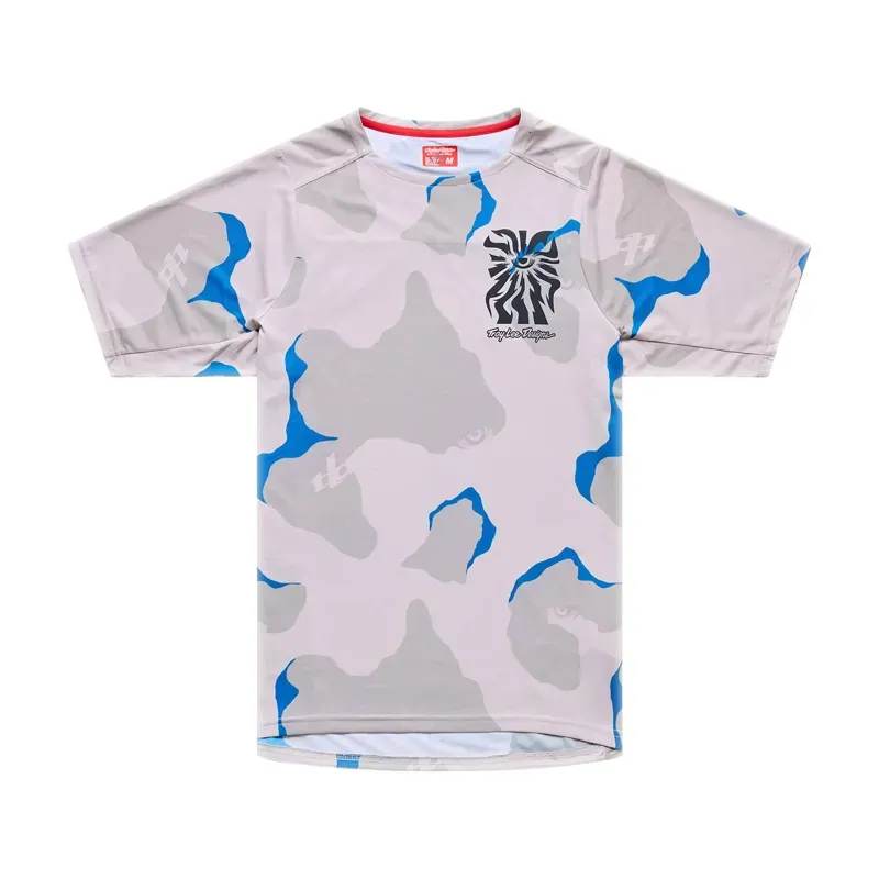 Troy Lee Designs Skyline Pro Short Sleeve Jersey in Flow Camo Pumice