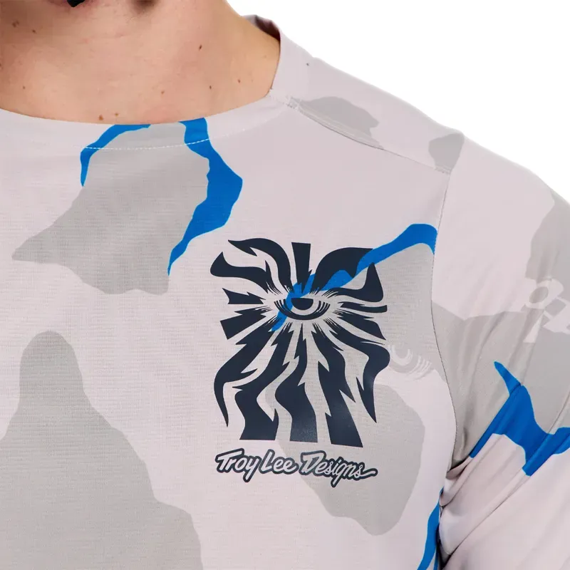 Troy Lee Designs Skyline Pro Short Sleeve Jersey in Flow Camo Pumice-6