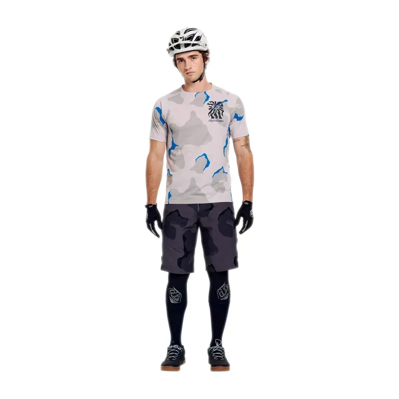 Troy Lee Designs Skyline Pro Short Sleeve Jersey in Flow Camo Pumice-8