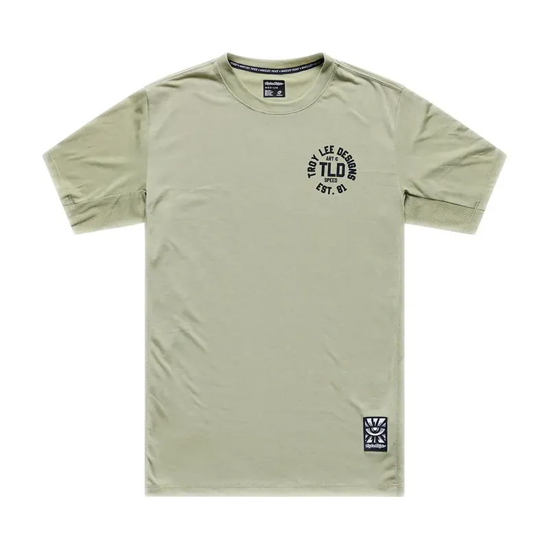Troy Lee Designs Skyline Short Sleeve Ride Jersey in Stamps Sage