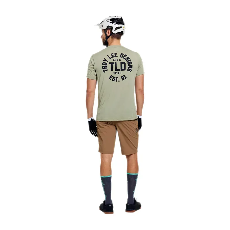 Troy Lee Designs Skyline Short Sleeve Ride Jersey in Stamps Sage-12