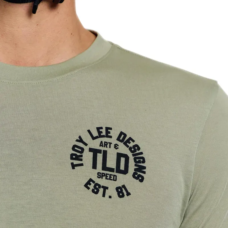 Troy Lee Designs Skyline Short Sleeve Ride Jersey in Stamps Sage-3