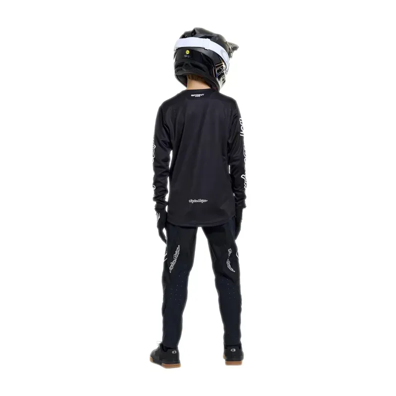 Troy Lee Designs Sprint Pro Youth Jersey In Mono Black-2