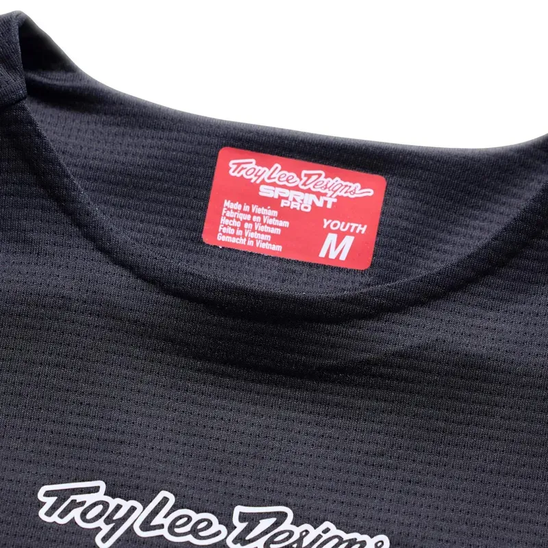 Troy Lee Designs Sprint Pro Youth Jersey In Mono Black-3