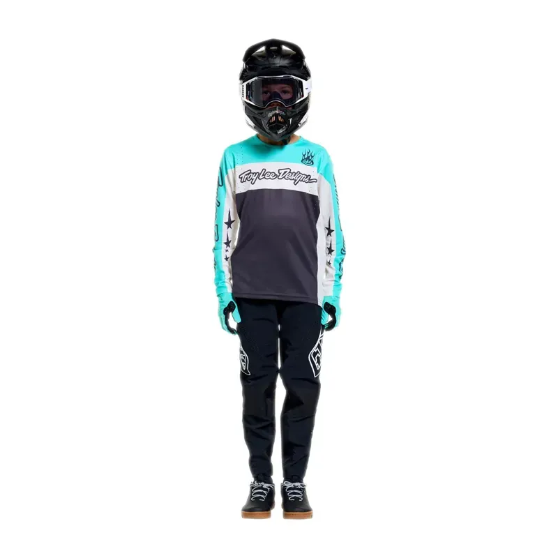 Troy Lee Designs Sprint Pro Youth Jersey In Yo Moto Carbon-2