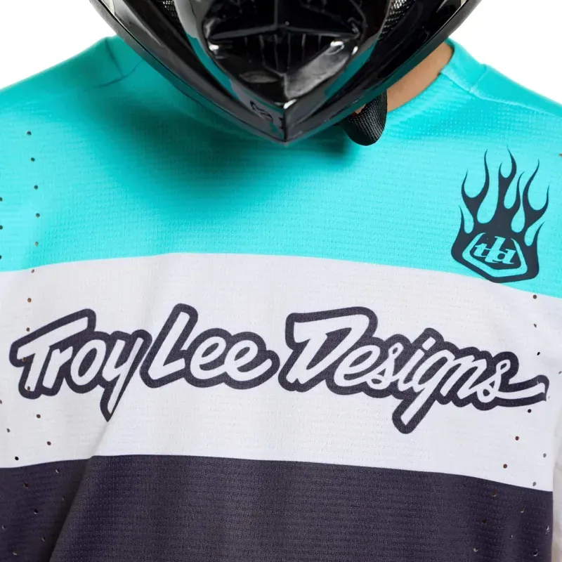 Troy Lee Designs Sprint Pro Youth Jersey In Yo Moto Carbon-5