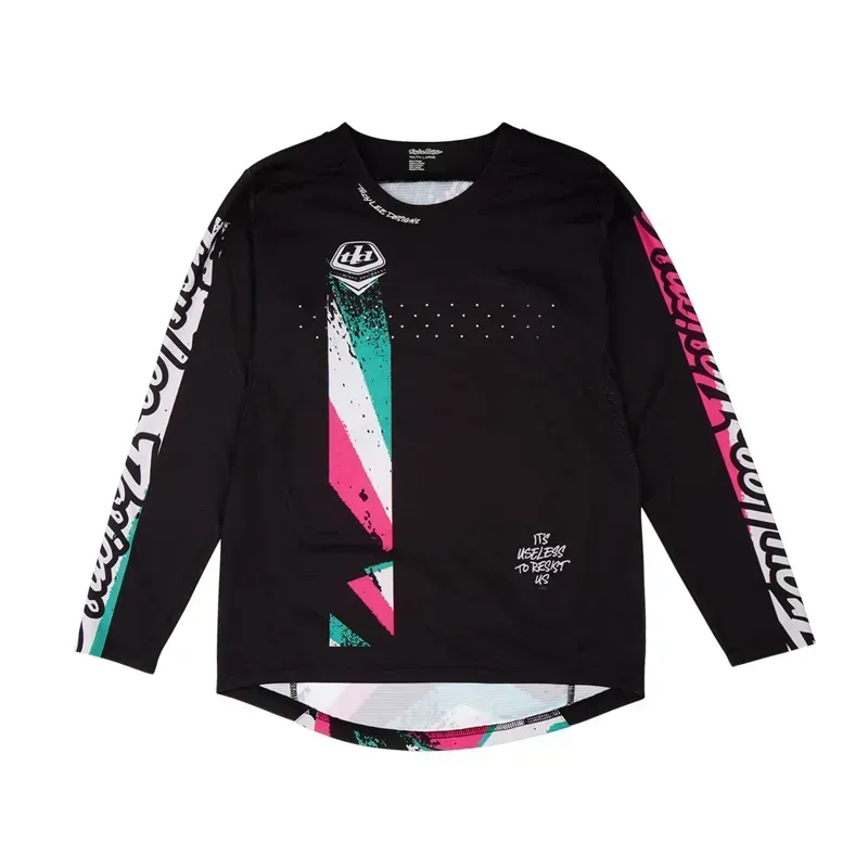 Troy Lee Designs Youth Sprint Jersey in Full Pull Black