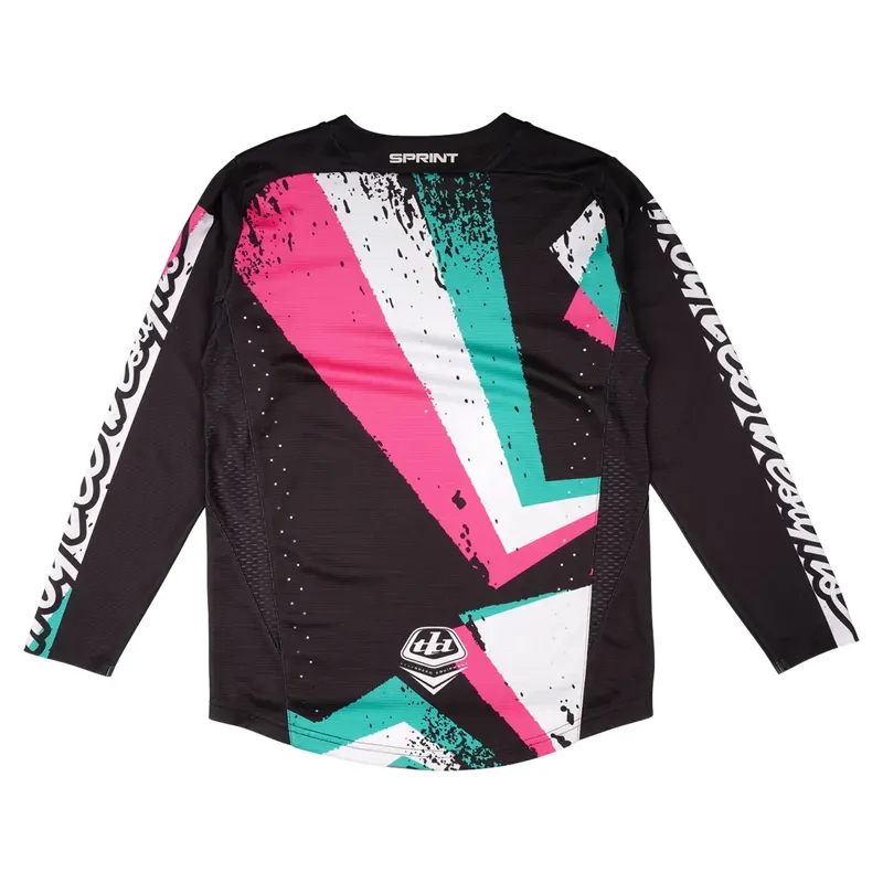Troy Lee Designs Youth Sprint Jersey in Full Pull Black-1