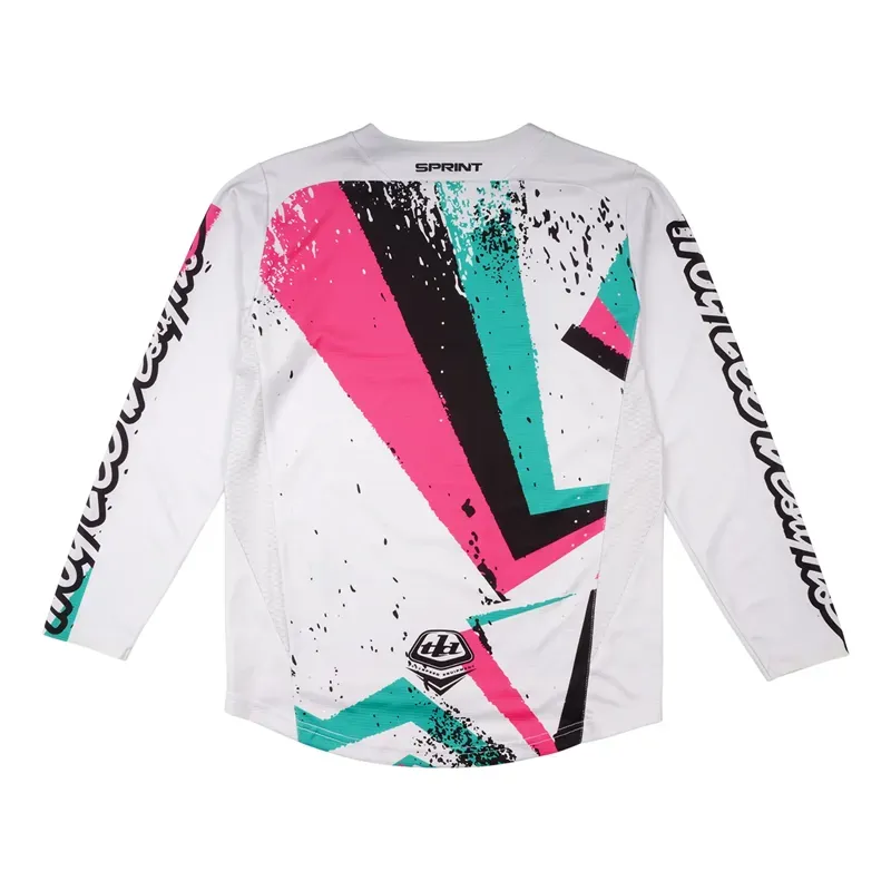 Troy Lee Designs Youth Sprint Jersey in Full Pull Chalk-1