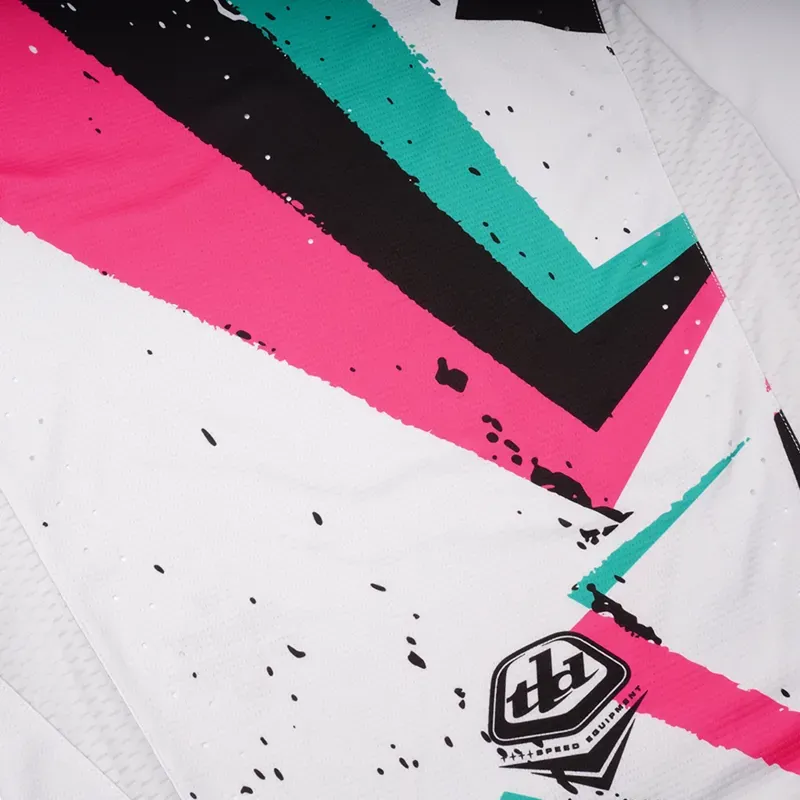 Troy Lee Designs Youth Sprint Jersey in Full Pull Chalk-2