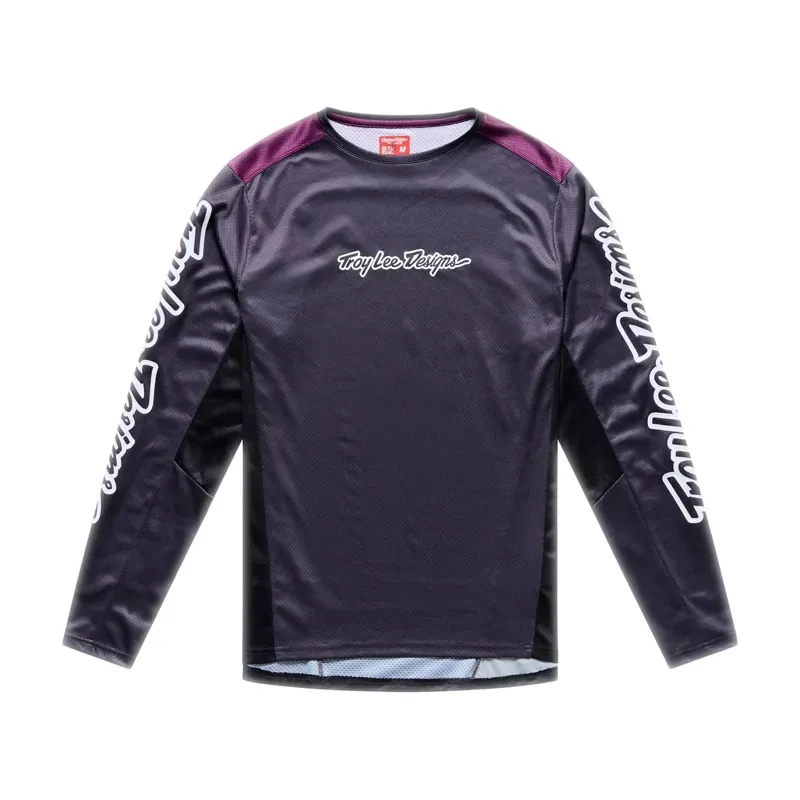 Troy Lee Designs Stage Long Sleeve Jersey in Signature Carbon