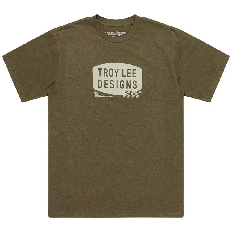 Troy Lee Designs Stamp T-Shirt in Olive Heather