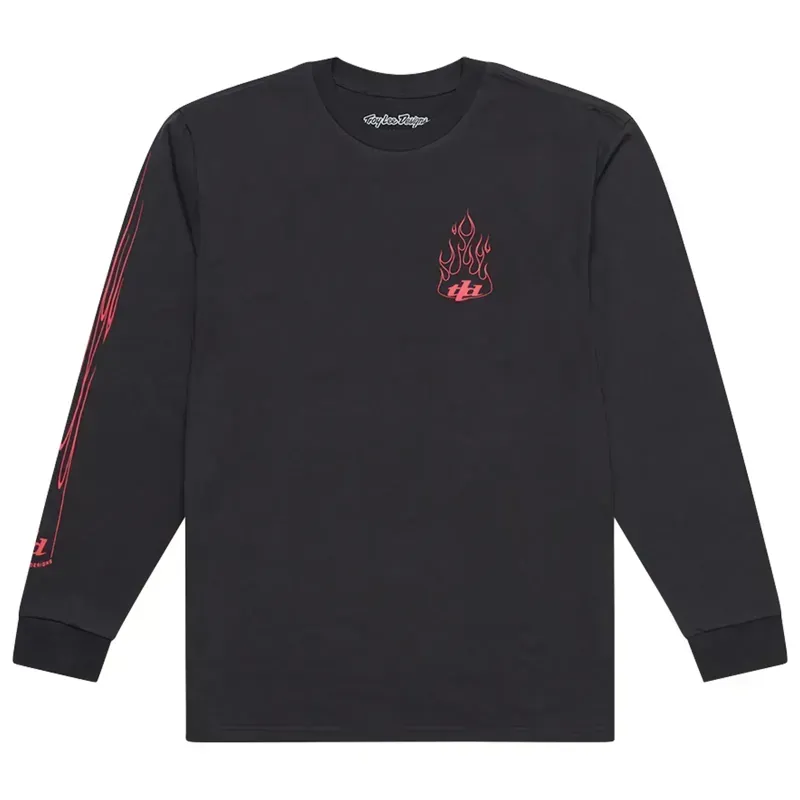 Troy Lee Designs Torched Long Sleeve T-Shirt in Carbon