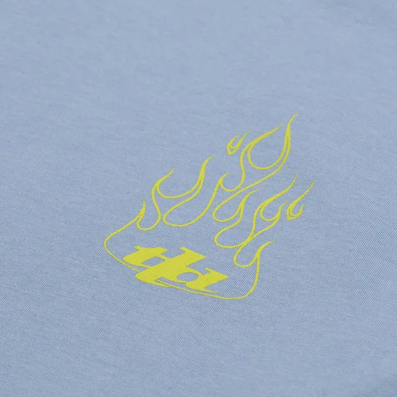 Troy Lee Designs Torched Long Sleeve T-Shirt in Smoke Blue-2