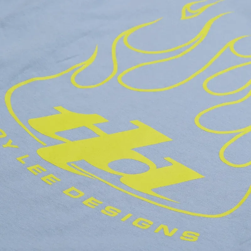 Troy Lee Designs Torched Long Sleeve T-Shirt in Smoke Blue-4