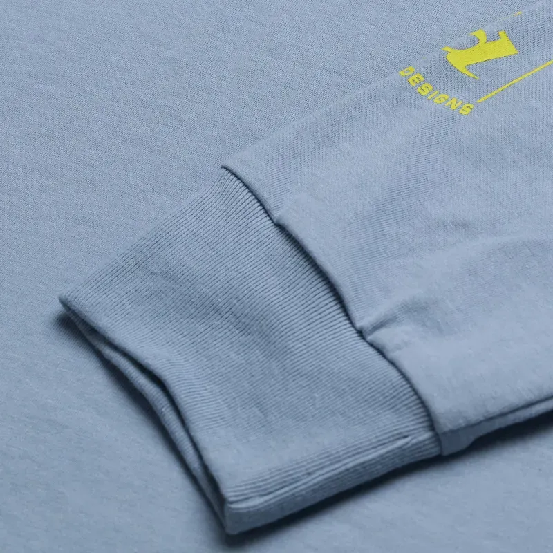 Troy Lee Designs Torched Long Sleeve T-Shirt in Smoke Blue-5