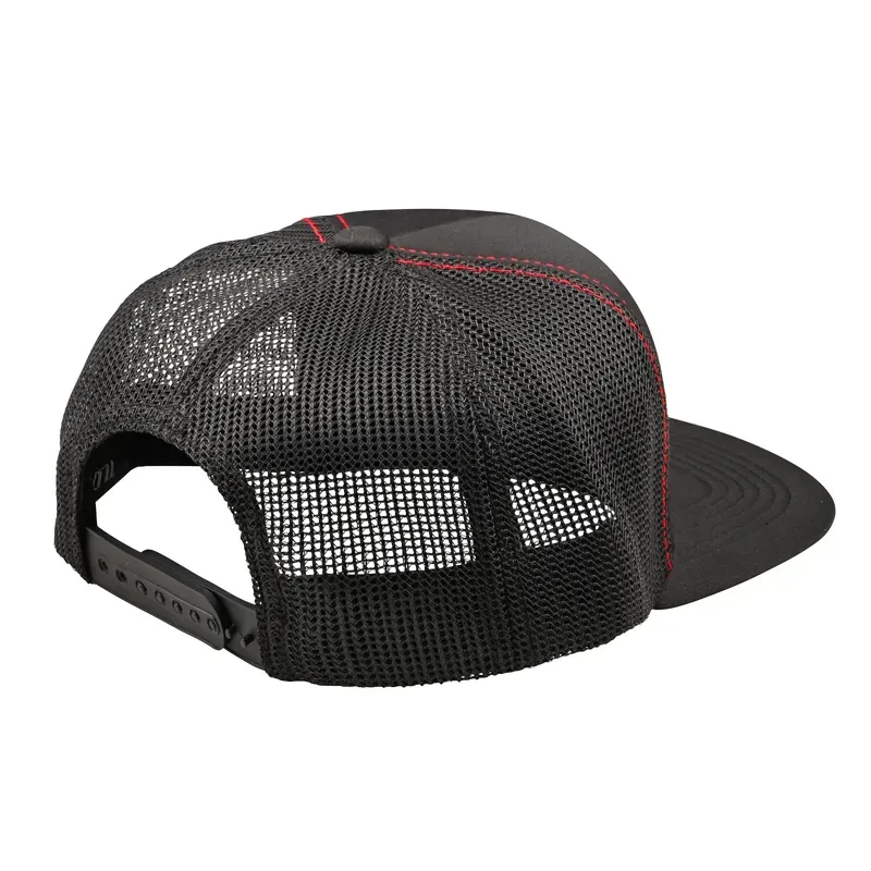 Troy Lee Designs Trucker Snapback Cap in Carb Black-1