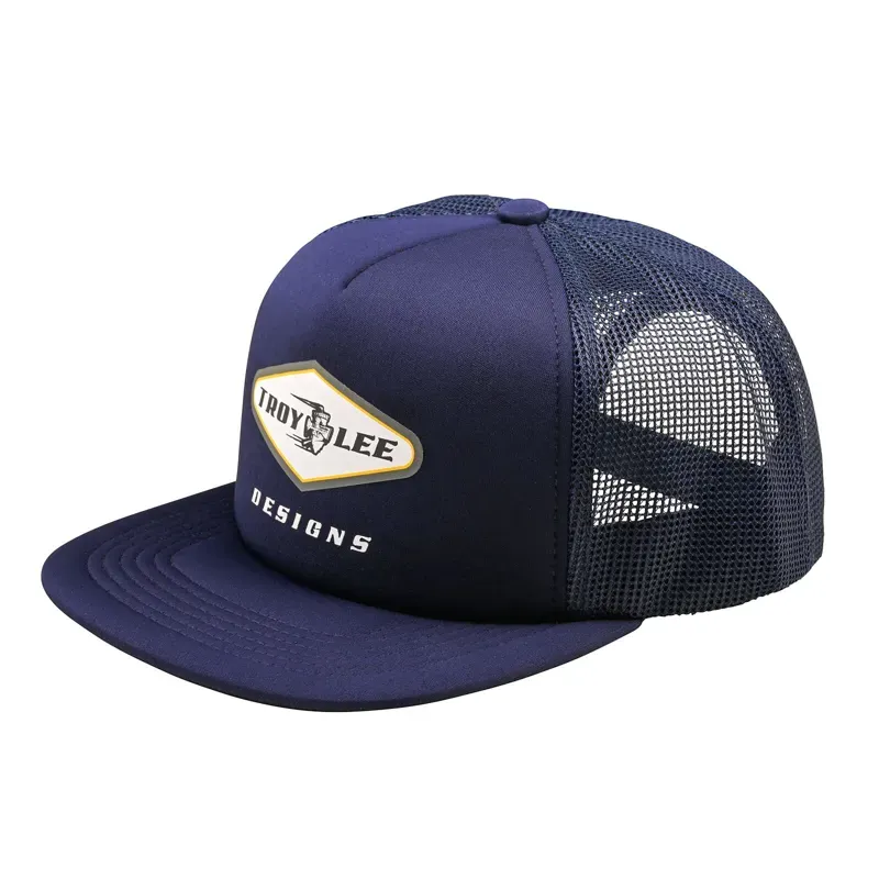 Troy Lee Designs Trucker Snapback Cap in Carb Navy