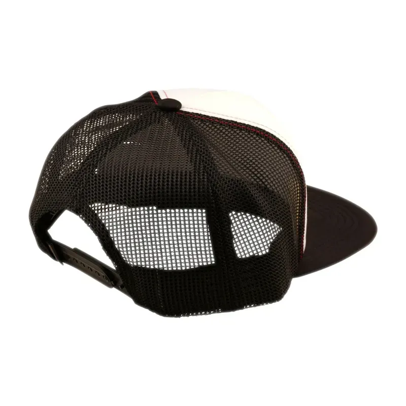 Troy Lee Designs Trucker Snapback Cap Repeat in Black/White-1