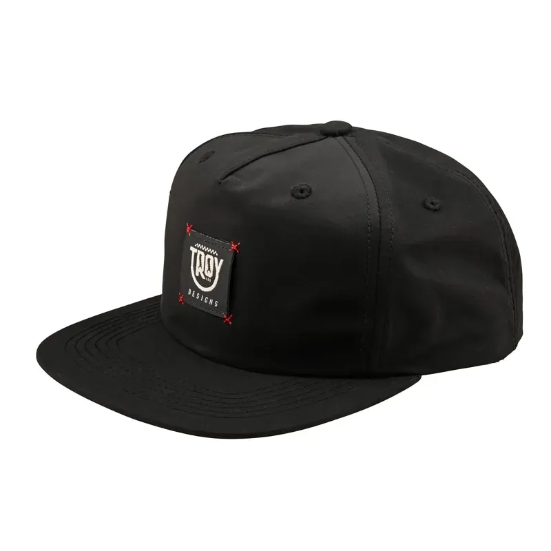 Troy Lee Designs Unstructured Snapback Cap in Smiley Black