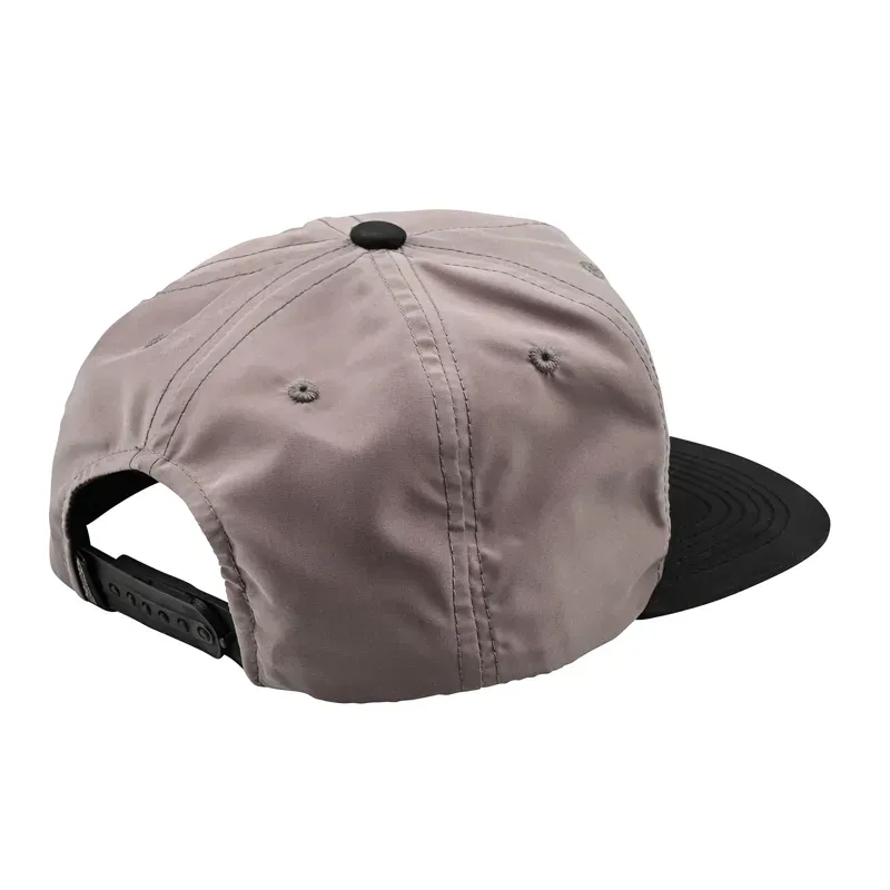Troy Lee Designs Unstructured Snapback Cap in Smiley Gravel/Carbon-1