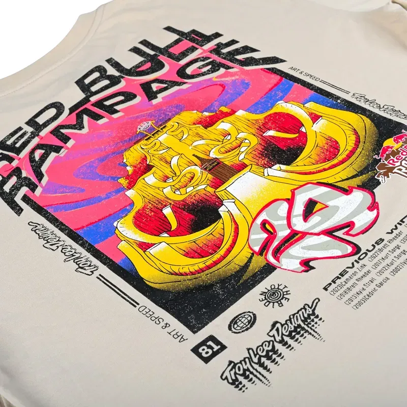 Troy Lee Designs X Redbull Rampage T-Shirt in Altered Reality Cement-3