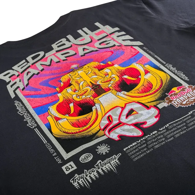 Troy Lee Designs X Redbull Rampage T-Shirt in Altered Reality Coal-4