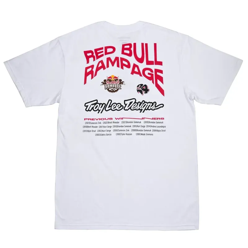 Troy Lee Designs X Redbull Rampage T-Shirt in Mind Melt White-1