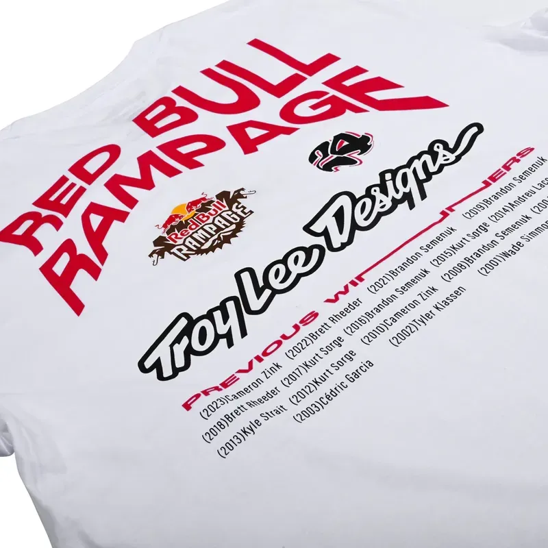 Troy Lee Designs X Redbull Rampage T-Shirt in Mind Melt White-3