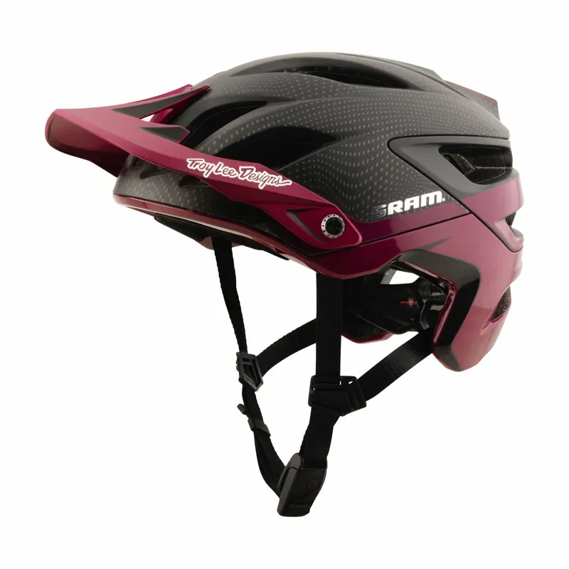 Troy Lee Designs x SRAM Radioscape A3 MIPS Helmet in Black/Berry-1
