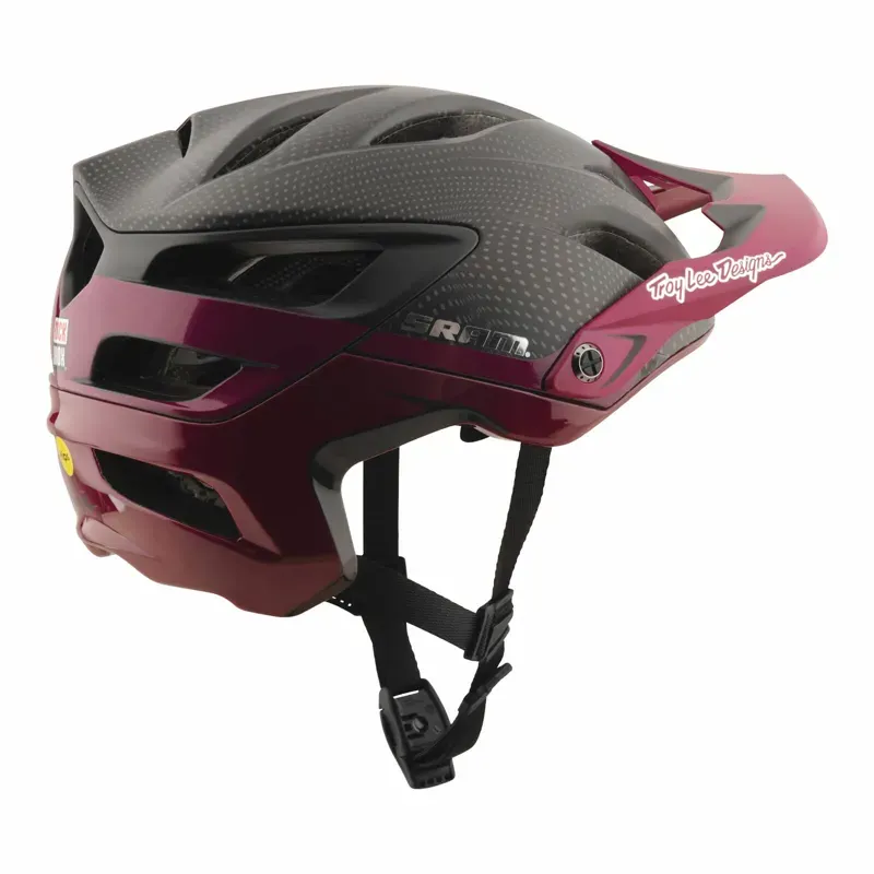 Troy Lee Designs x SRAM Radioscape A3 MIPS Helmet in Black/Berry-2