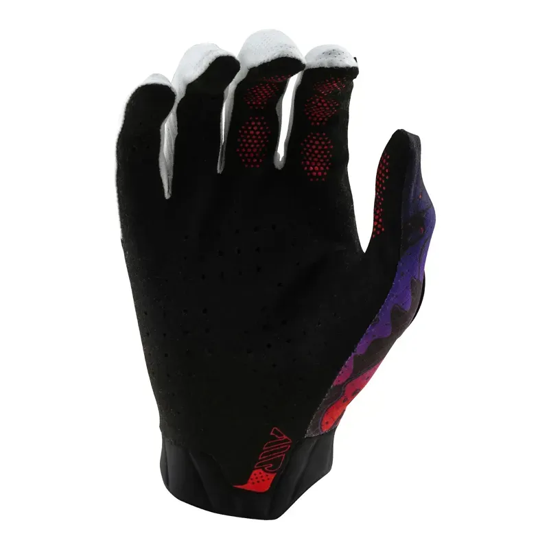 Troy Lee Designs Youth Air Gloves in Drip Black/Purple-1