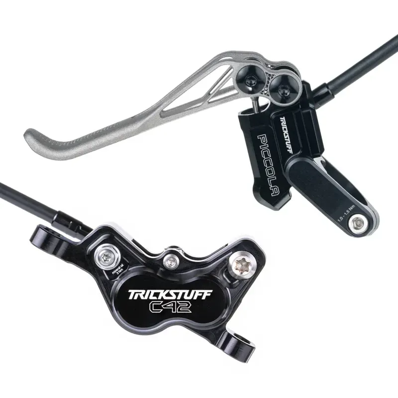 Trickstuff Piccola HD Titanium Disc Brake Set in Titanium/Black/Black