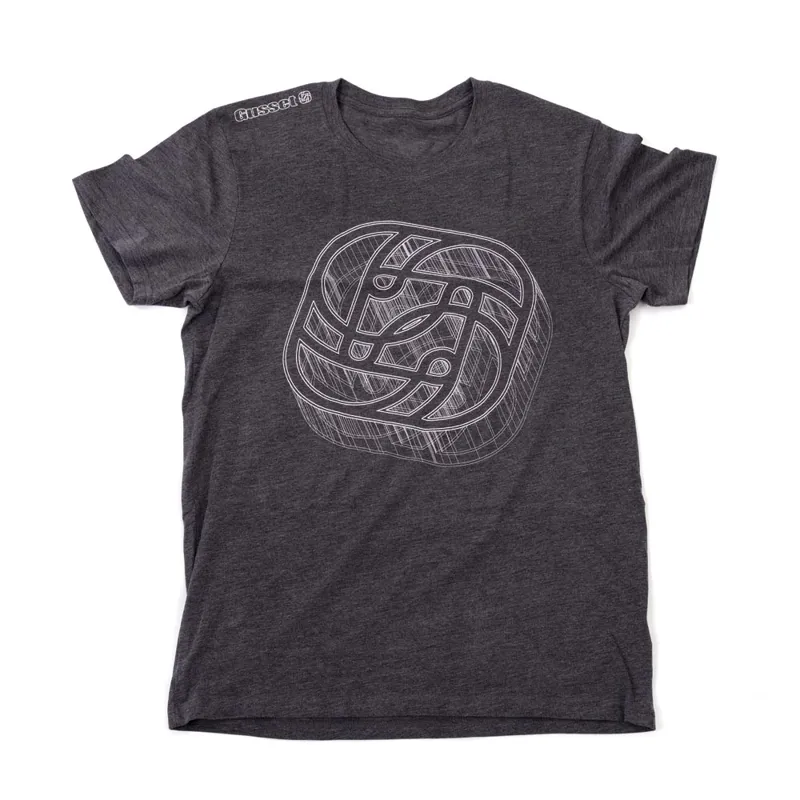 Gusset Tech Logo T- Shirt Grey -2