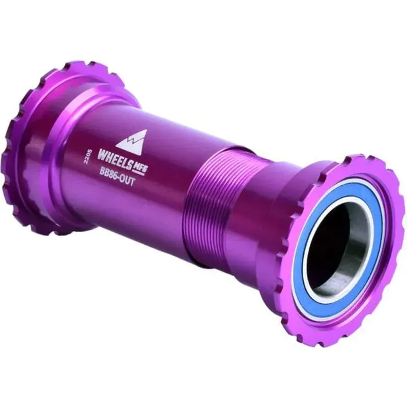 Wheels Manufacturing 24mm Crank BB86/92 Thr. ABEC-3 BB in Purple