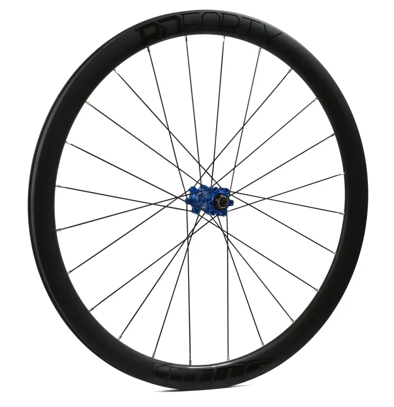Hope RD40 RS4 6-Bolt Carbon Front Wheel in Blue