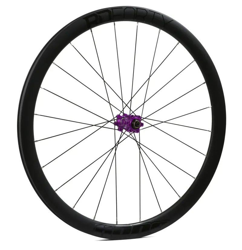 Hope RD40 RS4 6-Bolt Carbon Front Wheel in Purple