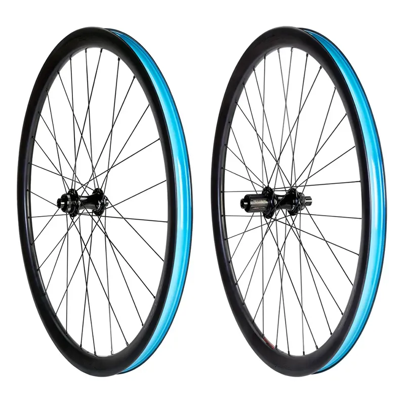 Carbaura XCD 35mm Carbon Gravel Wheelset Black 700c pair