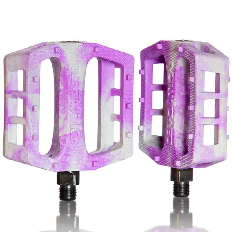 Demolition BMX Trooper 9/16/-inch Nylon BMX Pedals in White/Purple