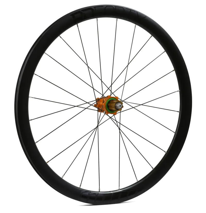 Hope RD40 RS4 6-bolt Carbon Rear Wheel in Orange