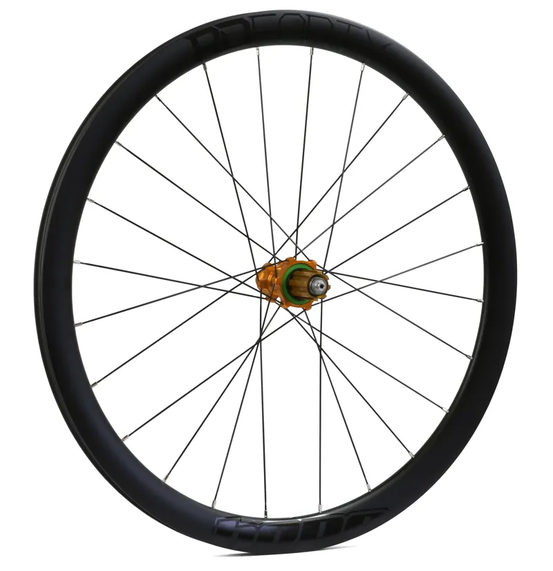 Hope RD40 RS4 Centre Lock Carbon Rear Wheel in Orange
