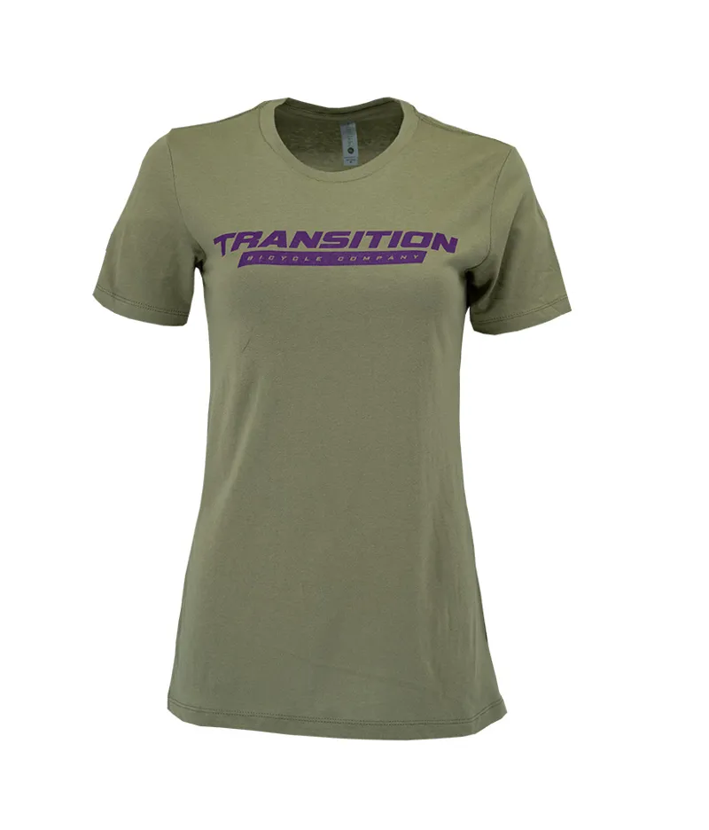 Transition TBC Womans T-Shirt Standard Logo Olive / Purple 