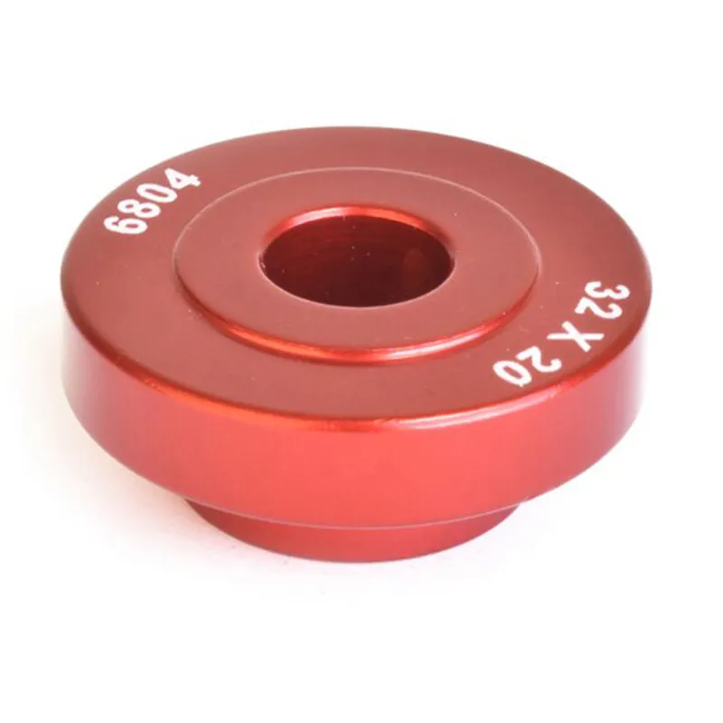 Wheels Manufacturing Large Bearing Press 6804 Open Bore Adaptor in Red