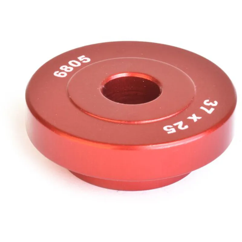 Wheels Manufacturing Large Bearing Press 6805 Open Bore Adaptor in Red