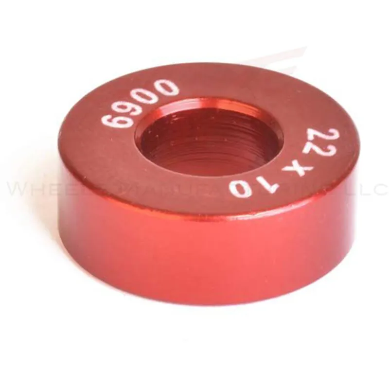 Wheels MFG Large Bearing Press 6900 Open Bore Adaptor in Red