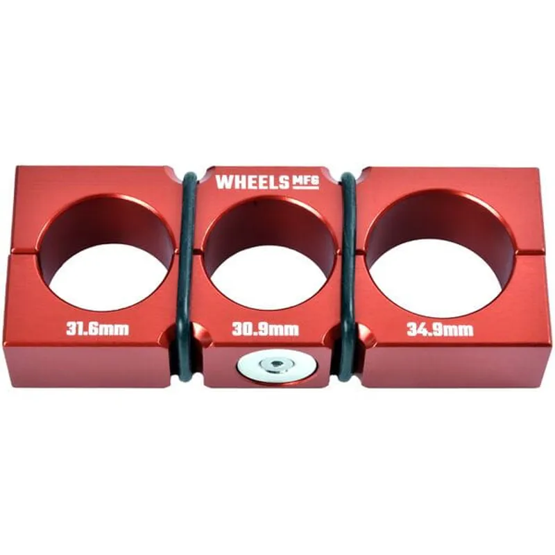 Wheel Manufacturing Seatpost Shaft Block Clamp Set in Red