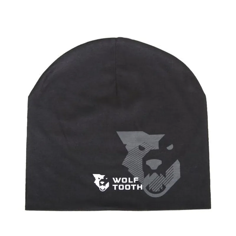 Wolf Tooth Logo Beanie in Black