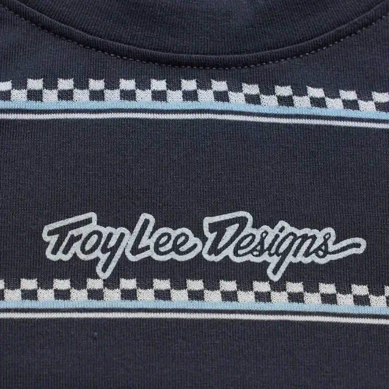 Troy Lee Designs Women's Lilium Ride Short Sleeve T-Shirt in Checked Out Carbon-2